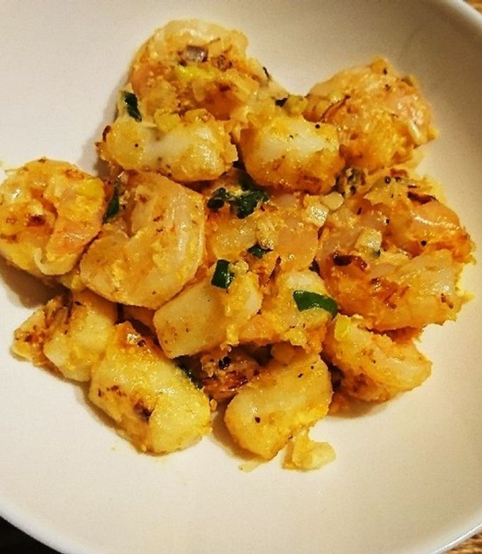 エビ、タコ、イカとピーマンの炒め物ジョセフィーヌの簡単エコ料理レシピ