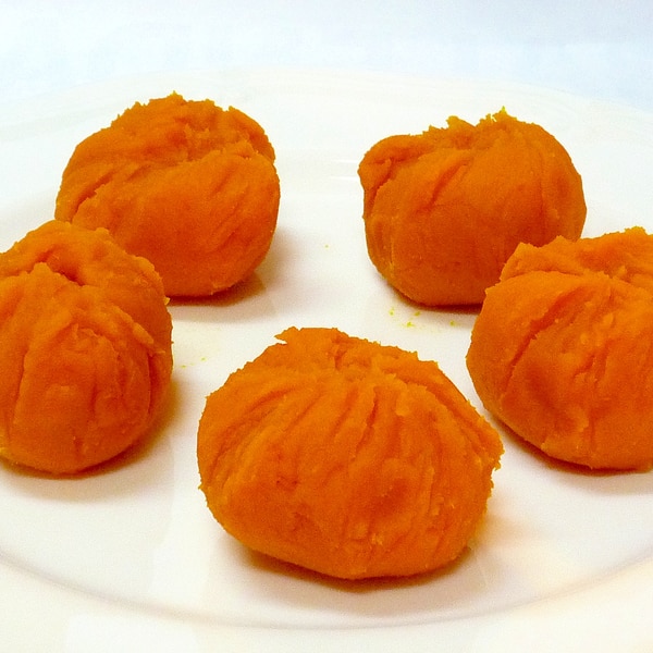 材料たった2つ！ かぼちゃのひとくちきんとん