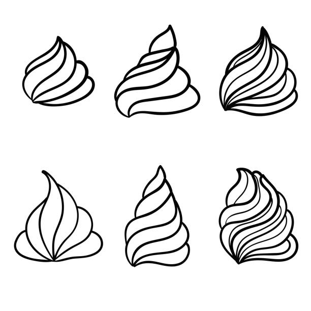 ホイップクリームを作っているパティシエのイラストイラスト無料・かわいいテンプレート