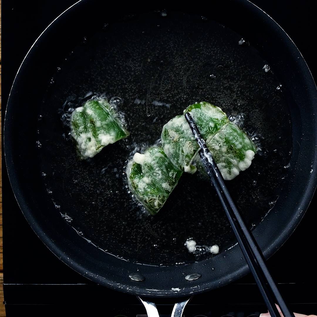 茄子とピーマンの天ぷら☆彡