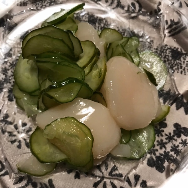 タコとホタテ貝柱の黄身酢がけ株式会社アキタフーズ