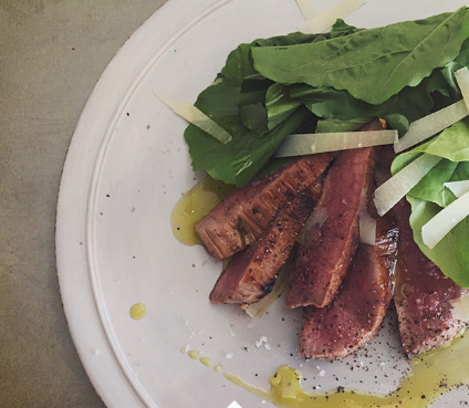 余熱調理で♪牛肉のタリアータ