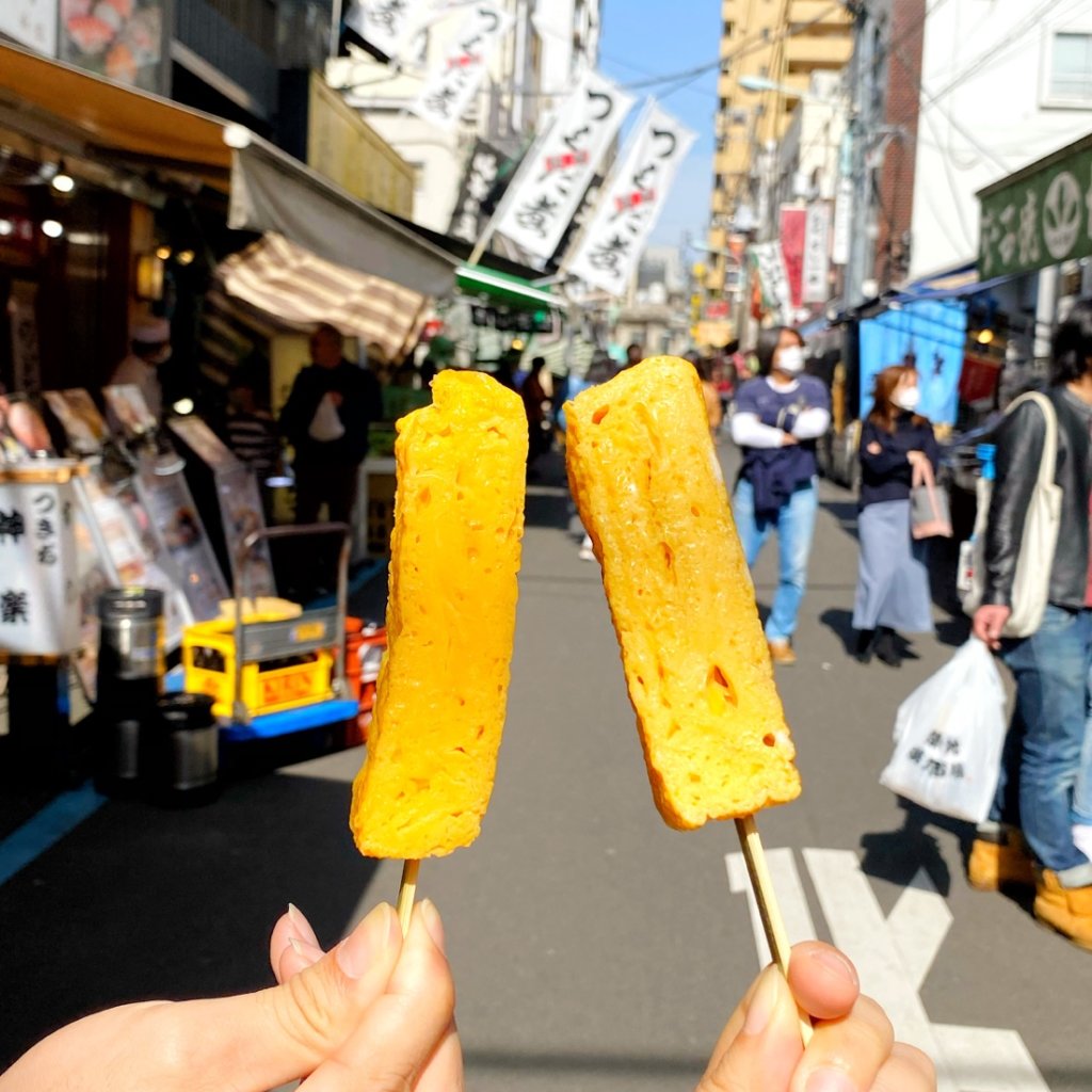 築地場外市場の食べ歩きグルメ10選！昼過ぎでも食べ歩きは楽しめましたわちろぐ