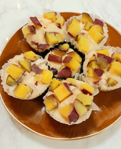 米粉で作る❤️さつまいもフィナンシェ