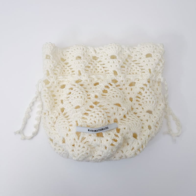 ウオッシャブル毛糸で編む「パイナップル編みのバック」滋賀県長浜市にあるたんぽぽTAJIMAYA ソーイング 手芸 編み物 手作りをサポートします