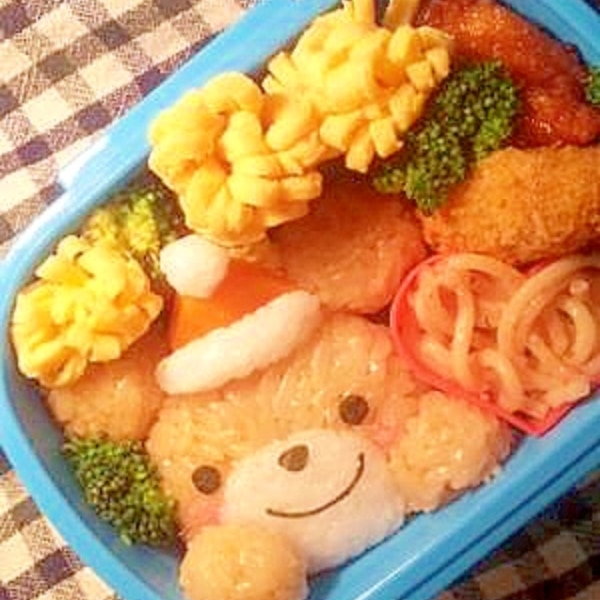 キャラ弁初心者でも簡単！かわいいくまさん弁当の作り方2ページ目- macaroni