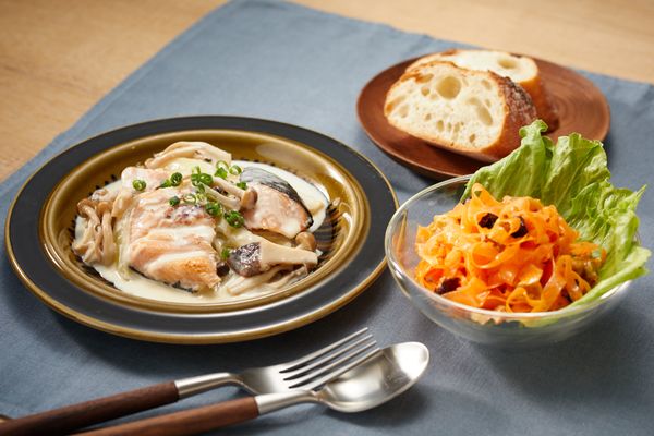 鶏肉とさつまいものクリーム煮