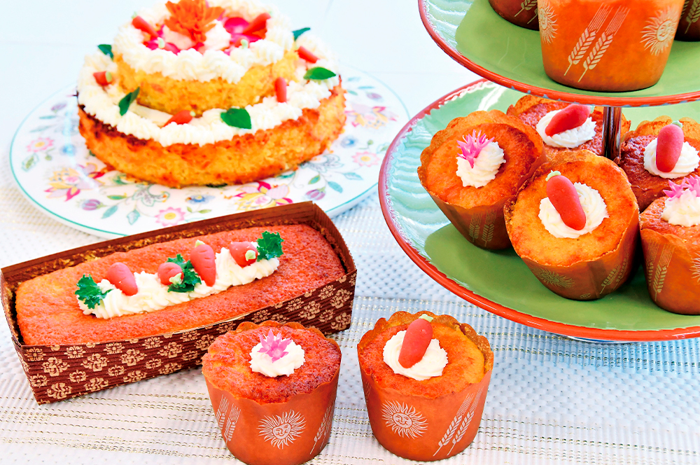 スパイスたっぷりのキャロットケーキ