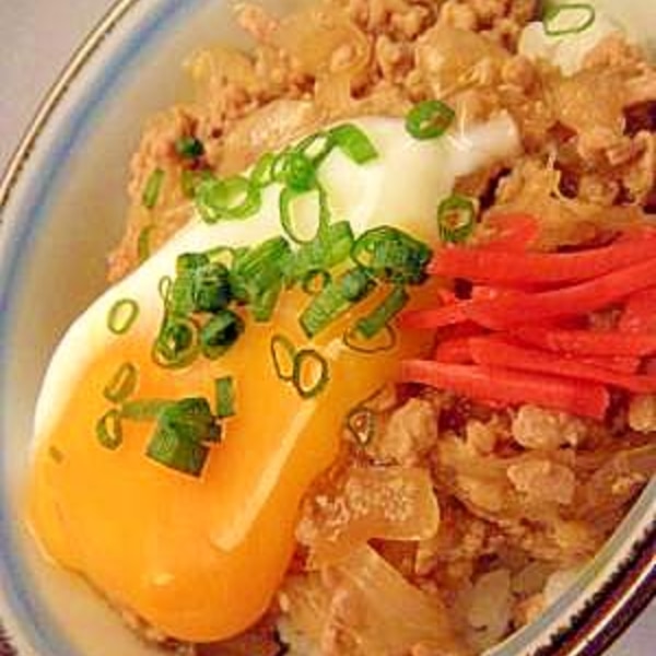 しっとり美味しい！すき家風とりそぼろ丼