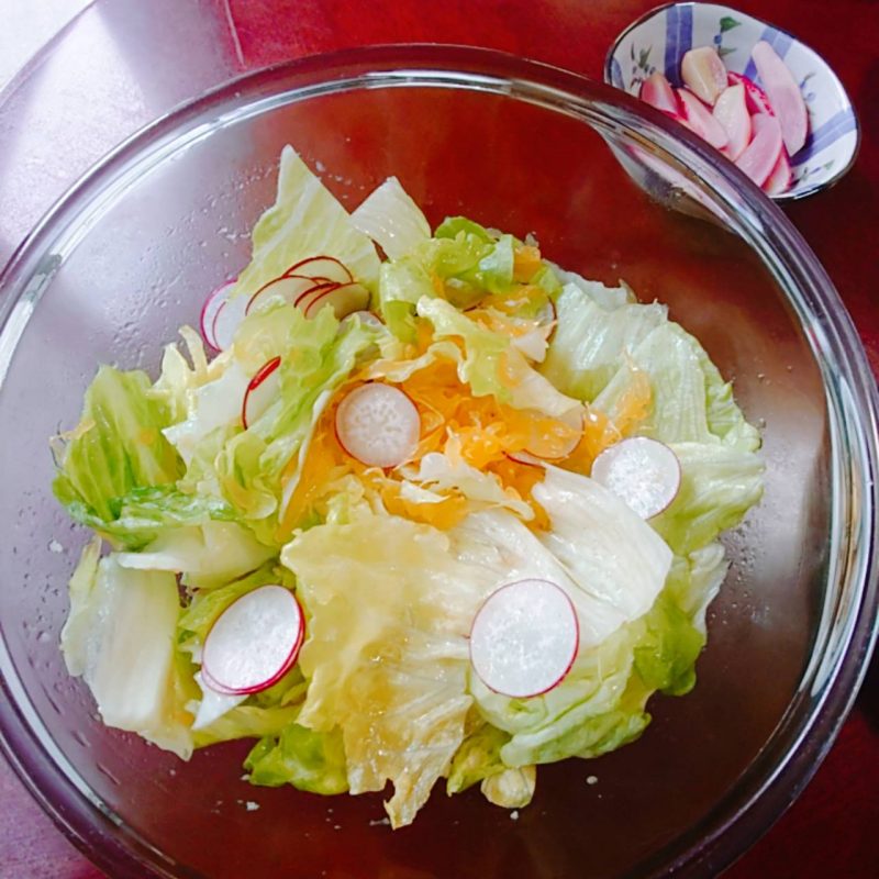 新玉ねぎとラディッシュのサラダ