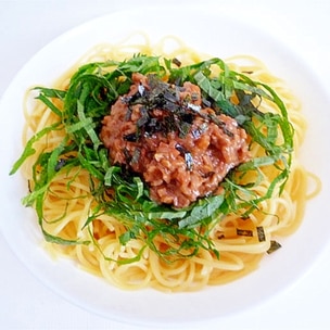 簡単レシピ♪ 納豆のバター醤油パスタ