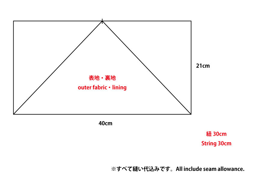 無料記事 入園入学＊カトラリーケースSサイズの型紙縦9㎝×横19.5㎝ nahoppe_handmade ドール服・baby＆キッズ雑貨のパタンナー
