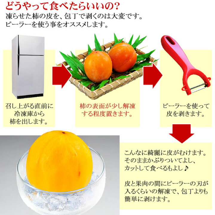 柿を冷凍保存する方法味の農園