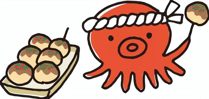 たこ焼きのイラスト – フリーイラスト素材集 KuKuKeKe