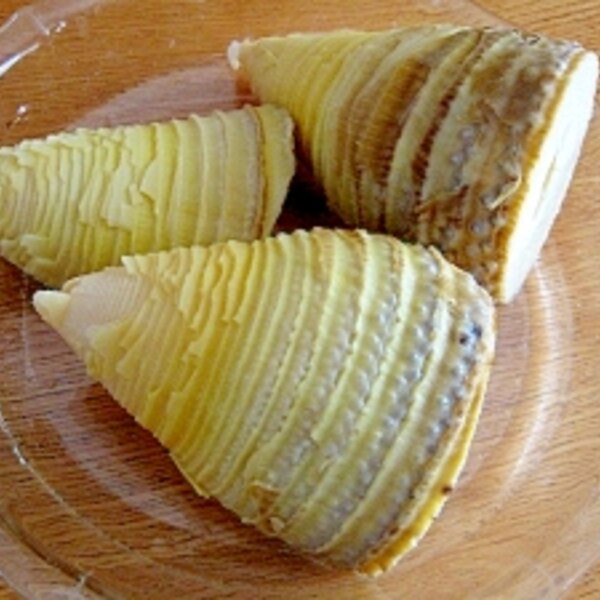 たけのこのゆで方 米ぬかなし・切り方・保存あく抜き・下処理