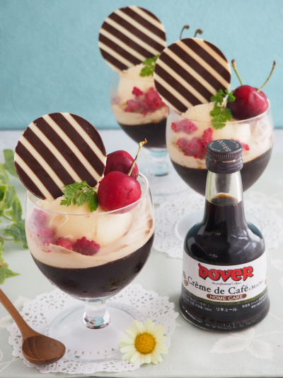 夏にぴったり！白玉のコーヒーゼリーパフェの作り方