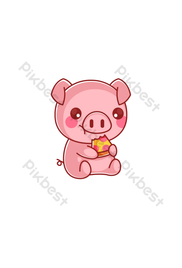 かわいい ピザイラスト・フリー素材なら「シンテリ」