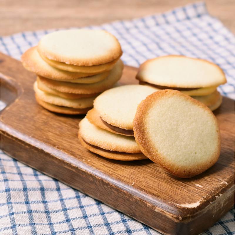 雪どけバターサンドの作り方✴︎How to make Butter cream cookies✴︎ベルギーより