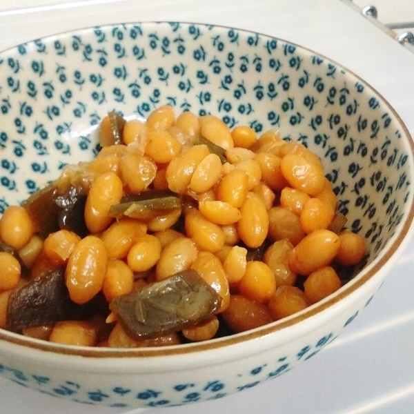 大豆の甘辛炒め煮★大豆水煮で超簡単