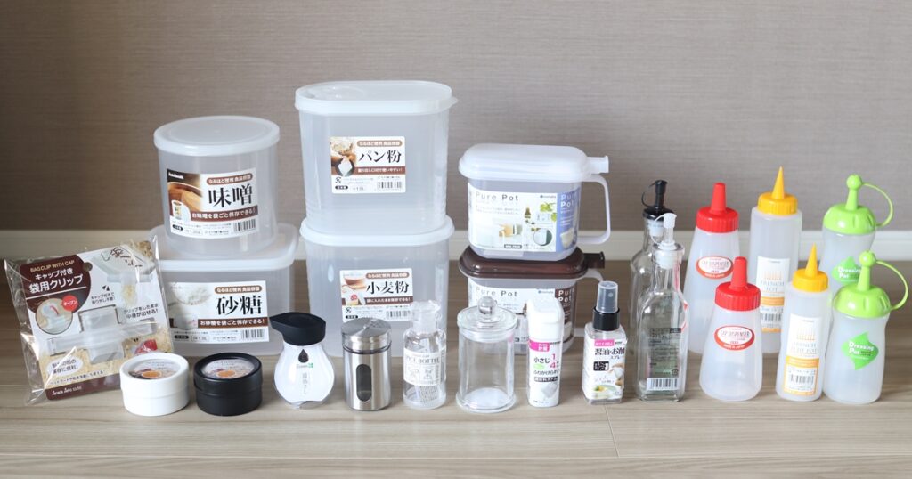 セリア「papat・キッチングッズ」3つ！＊上から見れて超便利！スクエアだからスッキリ収まる♪ : ＊ゆるーくおうちのことを考えるブログ＊Powered by ライブドアブログ