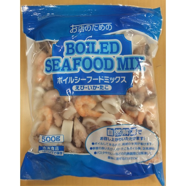 シーフードミックスとレタスのうま煮