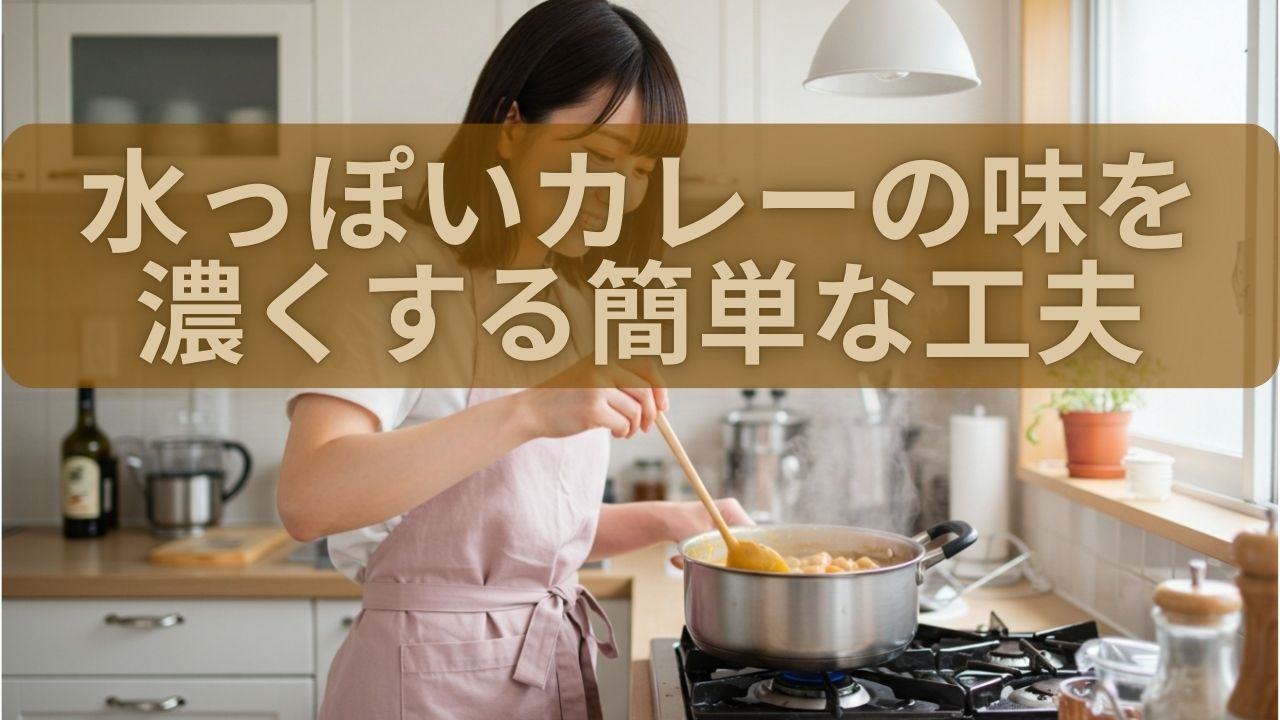カレーを作ったら水っぽい ！シャバシャバカレーに簡単にとろみをつける「3つの方法」