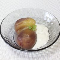 いちじくのはちみつ漬け型にはまったお菓子なお茶の時間