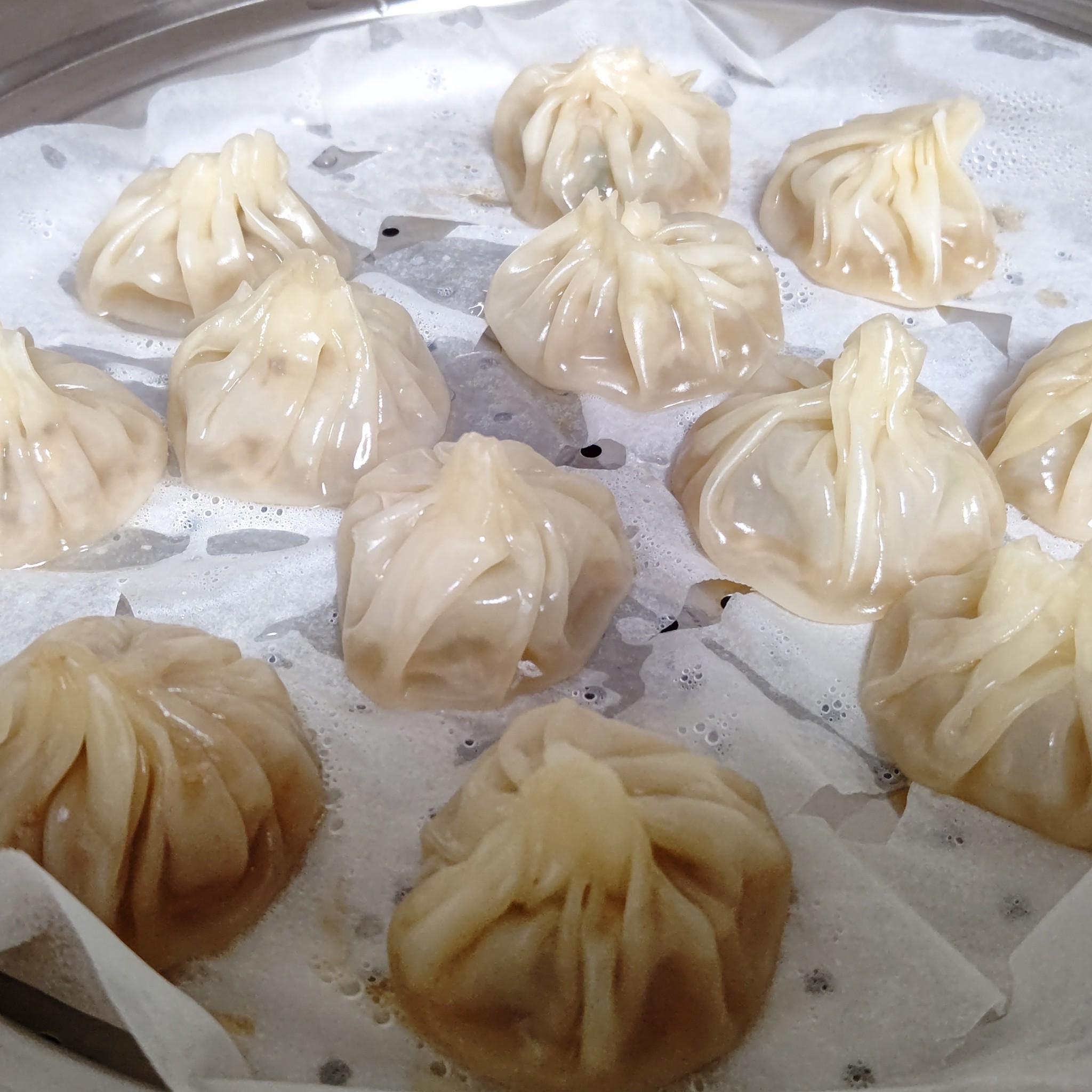 餃子の皮で、小籠包