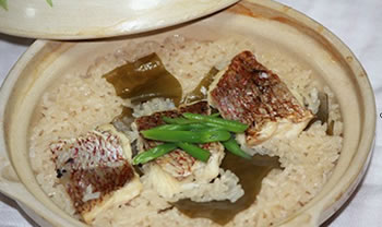 切り身の鯛ごはん「鯛めし」 –Organic Recipeオーガニックレシピ