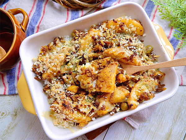 レトルトキーマカレーを使った、簡単カレードリア