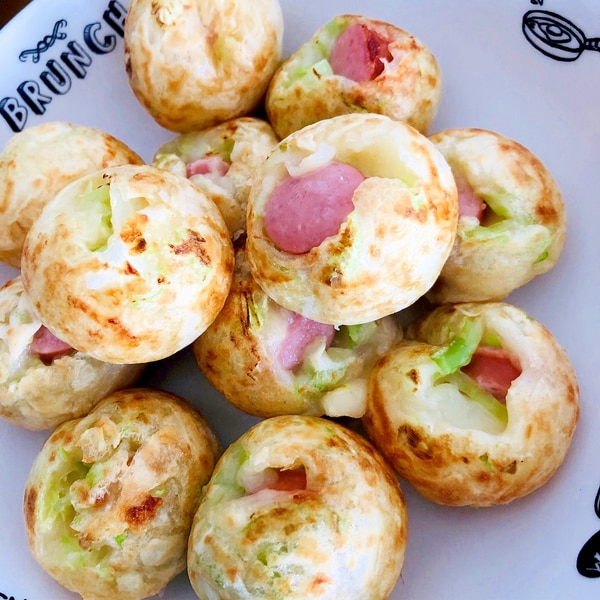 具沢山で大満足！ キャベツのたこ焼き