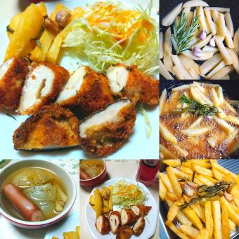 more渋川店 〜メニュー紹介〜 ◎ハーブたっぷりトスカーナ風ポテトフライ お酒との相性も抜群なイタリアン版のフライドポテト！ご来店の際はぜひ一度お召し上がりください🍻 ○ご予約はお電話またはDMにてご対応しております！ ※ご予約はお早めに！ 引き続きよろしく