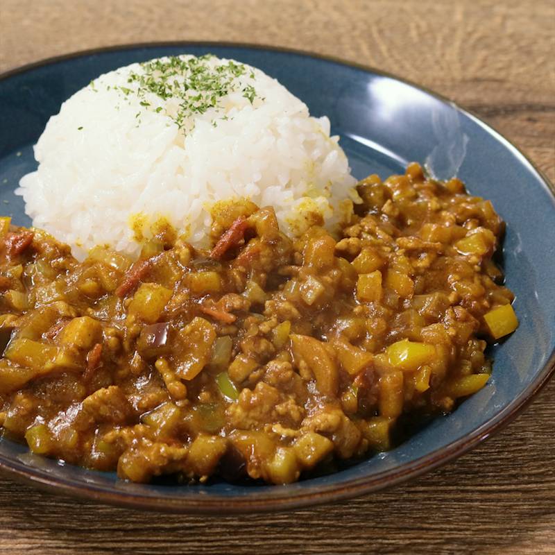 ひき肉と玉ねぎの簡単フレッシュトマトカレ