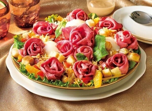 夕飯献立 ローストビーフ！自家製人参ドレサラダ・ポテサラ・筍土佐煮混ぜおつまみ子供ごはんJ'aime les chats☀お弁当ごはん