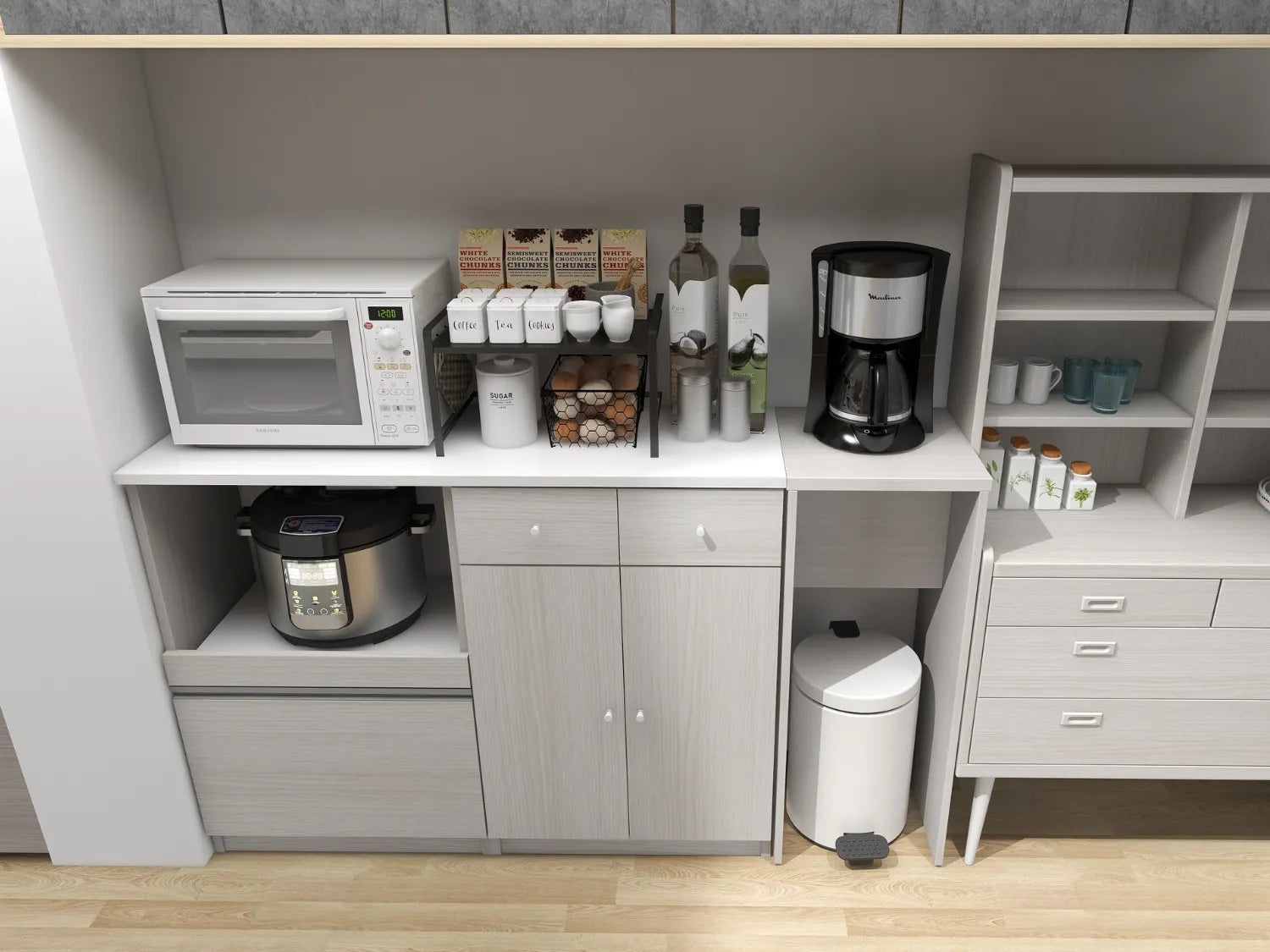 ひなたぼっこ - エスプレッソマシーンを収納するぞ☆念願の家電タワーを設置