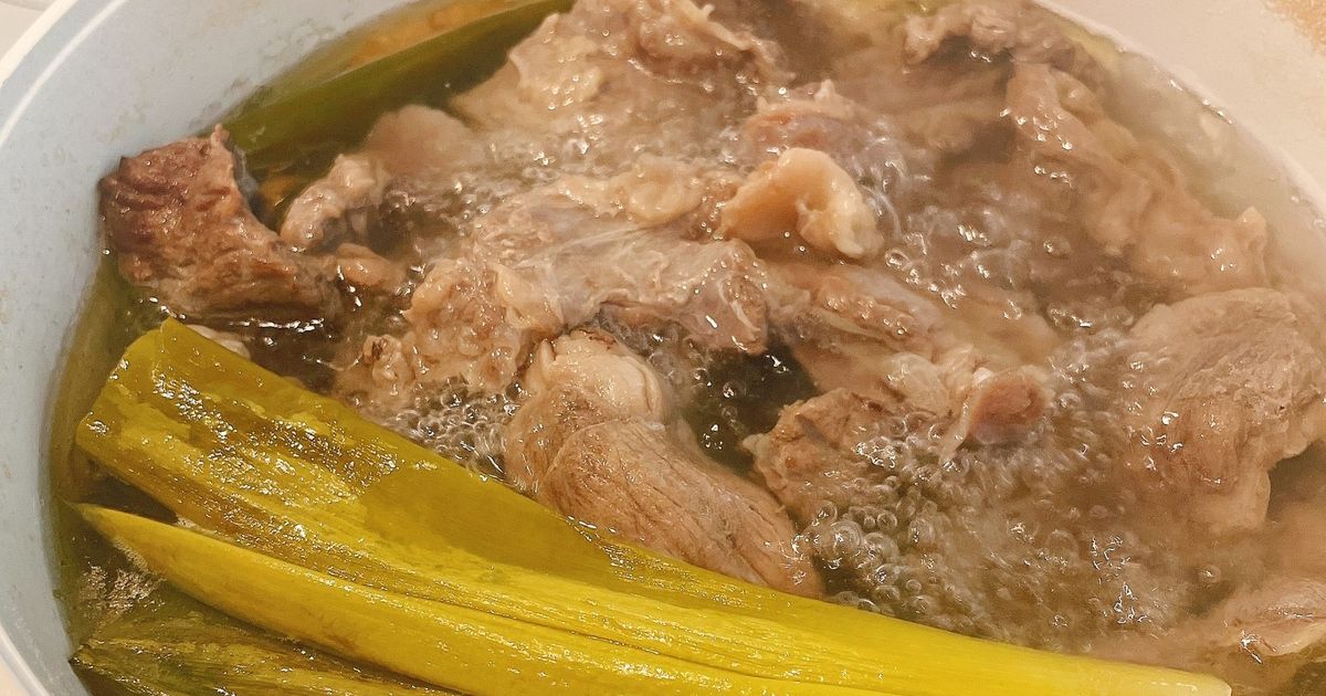 てまひま☆牛すじの下処理 圧力鍋なしby YOSHIMENCOクックパッド簡単おいしいみんなのレシピが392万品