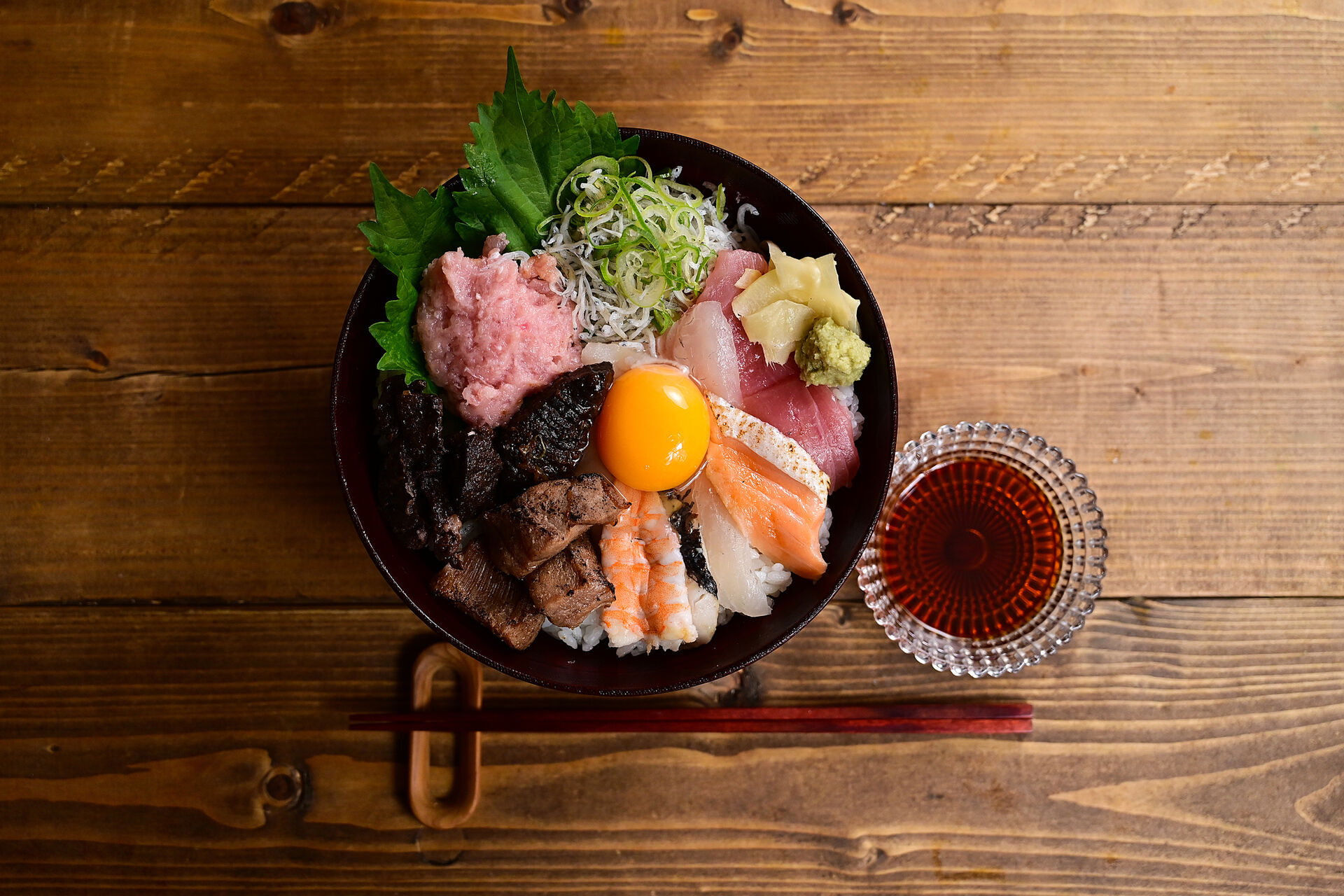 めんつゆで簡単 海鮮漬け丼