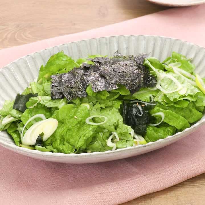 抱えて食べたい♪焼肉屋さんのチョレギサラダ