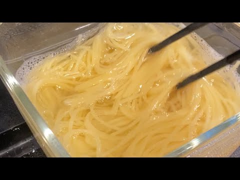 電子レンジで簡単パスタでパスタ以外の乾麺をレンジで茹でる方法100円貧乏飯