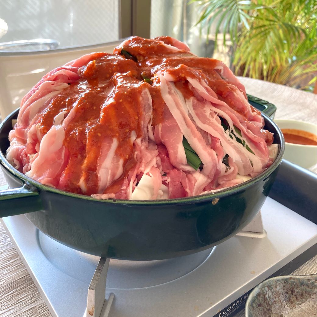 豚キムチ鍋わくわくレシピ植物のチカラ 日清オイリオ