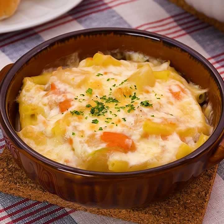 ビーフシチューを美味しくリメイク！ご馳走パスタ