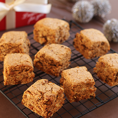 オートミールで作るりんごのキャラメルシナモンスコーン