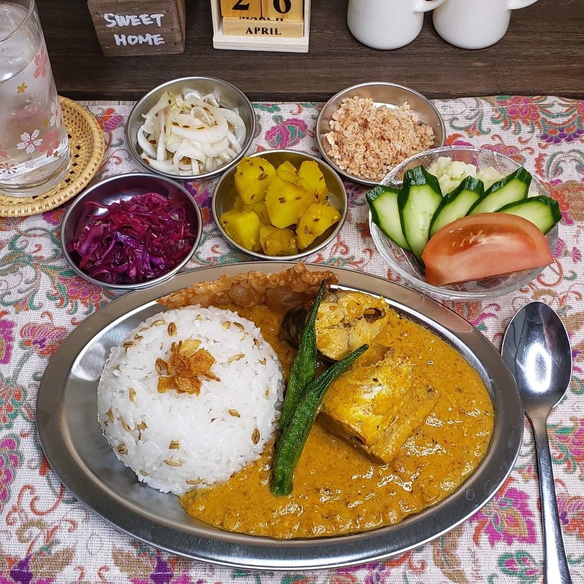 献立 栄養たっぷりカレーの献立と副菜レシピ : のんすけのおいしいくらし