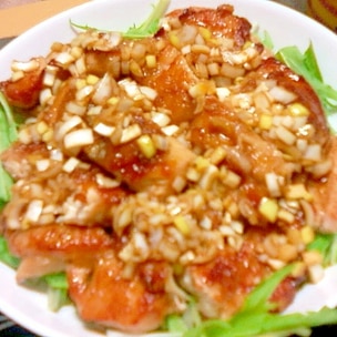 新玉ねぎの絶品油淋鶏 ユーリンチー