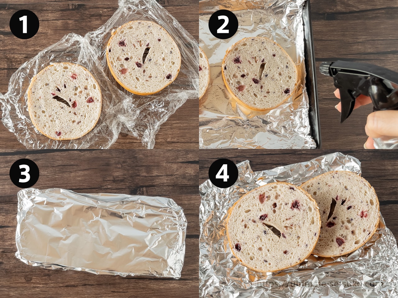 コストコベーグル冷凍方法は半割+アルミホイル+ベーグルの袋で簡単保存！解凍も楽々ですracssblog