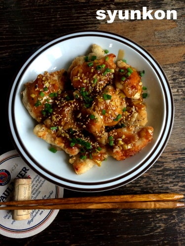 簡単！！ 鶏むね肉で＊第二弾！しっとり！中華料理屋さんのからあげ 塩ガーリック
