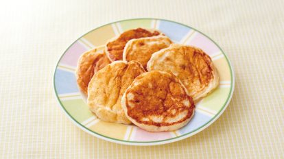 簡単おいしい！豆腐と米粉のフワもち米粉パンケーキ♡