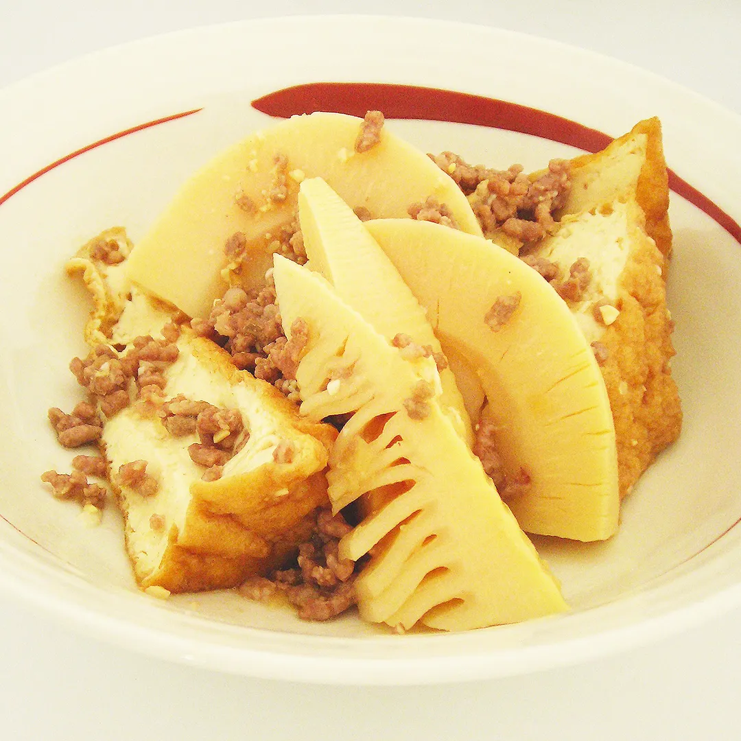 たけのこと肉団子の中華風甘酢あん