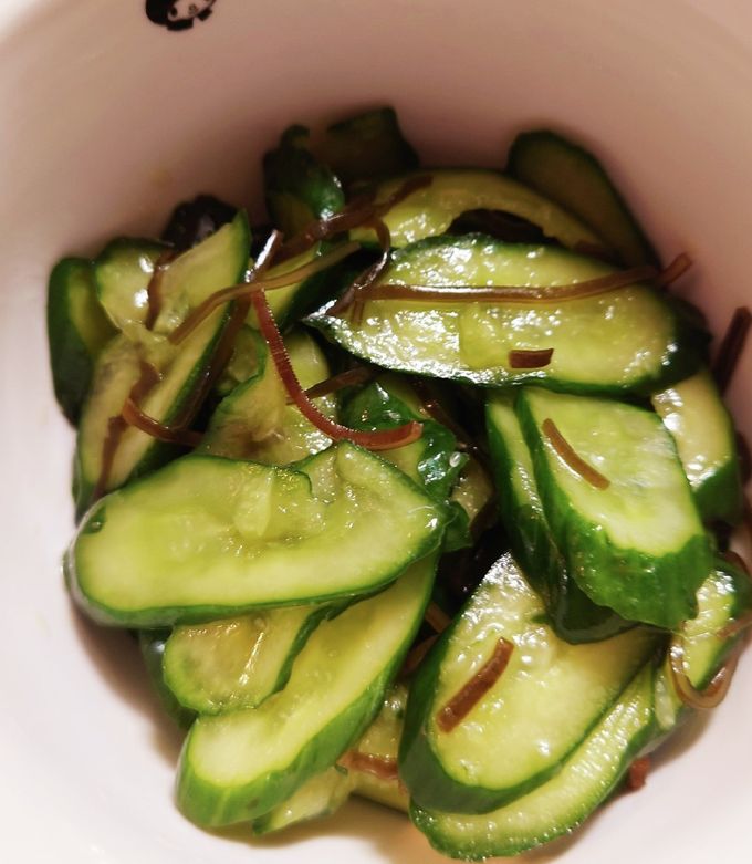 きゅうりの塩昆布和え