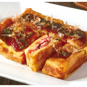 たこ焼き粉で♪キャベツたっぷりソースマヨたこ焼き♡